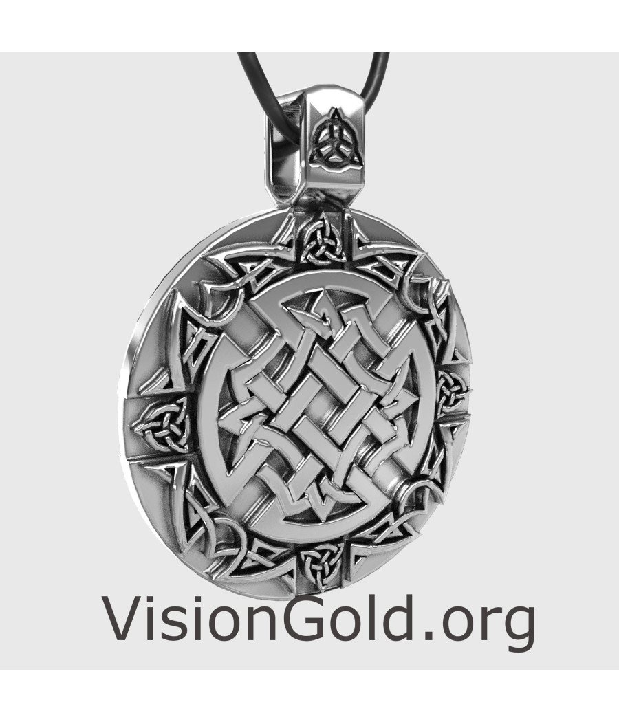 Vintage Celtic Knot Pendant Necklace 0017