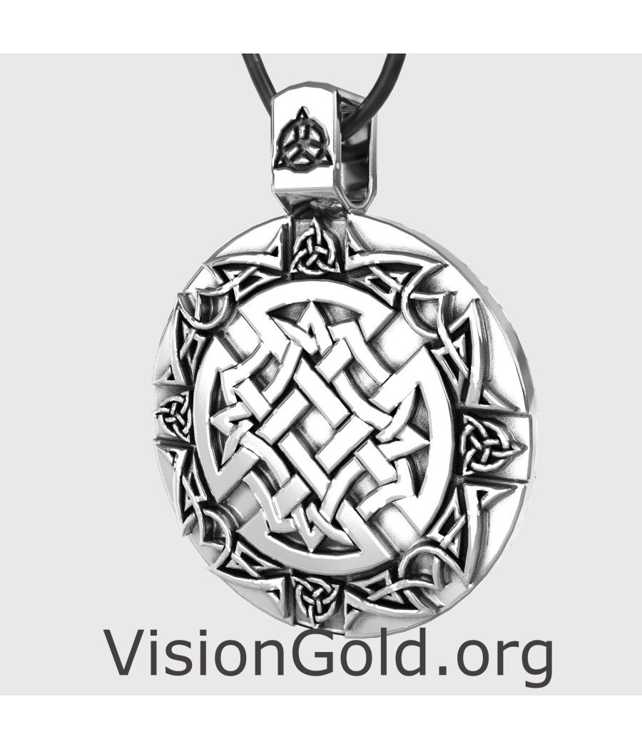 Vintage Celtic Knot Pendant Necklace 0017