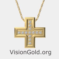 Ожерелье Крошечный крест 0095