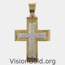 Baptism Christening Cross Necklace 0042KL