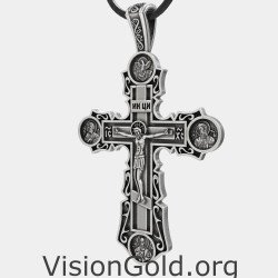 Handmade Kreuzigung von Jesus Kreuz Anhänger 0019