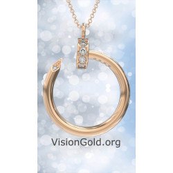 Роскошное ожерелье с подвеской в виде шипа на ногтях 0856R