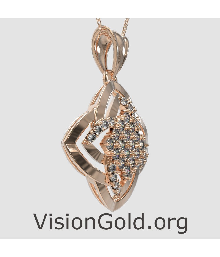 Premium Rose Gold Cross Pendant 0614R