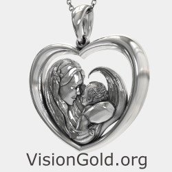 Heart New Mom Necklace - Gift for Mom 0857L