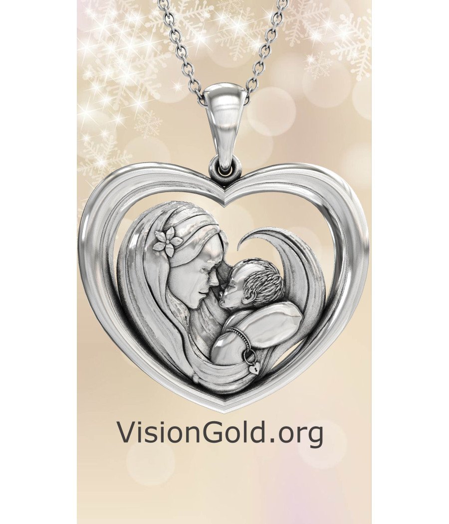 Heart New Mom Necklace - Gift for Mom 0857L