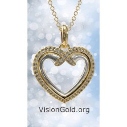 Εντυπωσιακό Κολιέ Καρδιά 0748K