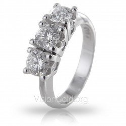 Διαμαντένιο λευκόχρυσο δαχτυλίδι 0,90ct