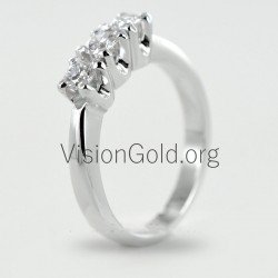 Δαχτυλίδι σειρέ με μπριγιάν