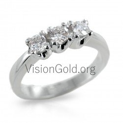 Δαχτυλίδι σειρέ με μπριγιάν