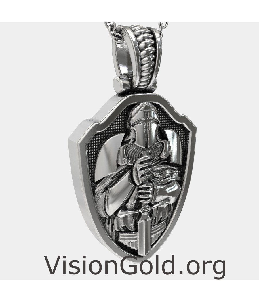 Christian Templar Knight Necklace 0435