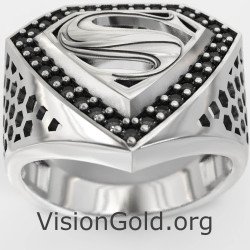 Anillo de sello SuperMan 0884