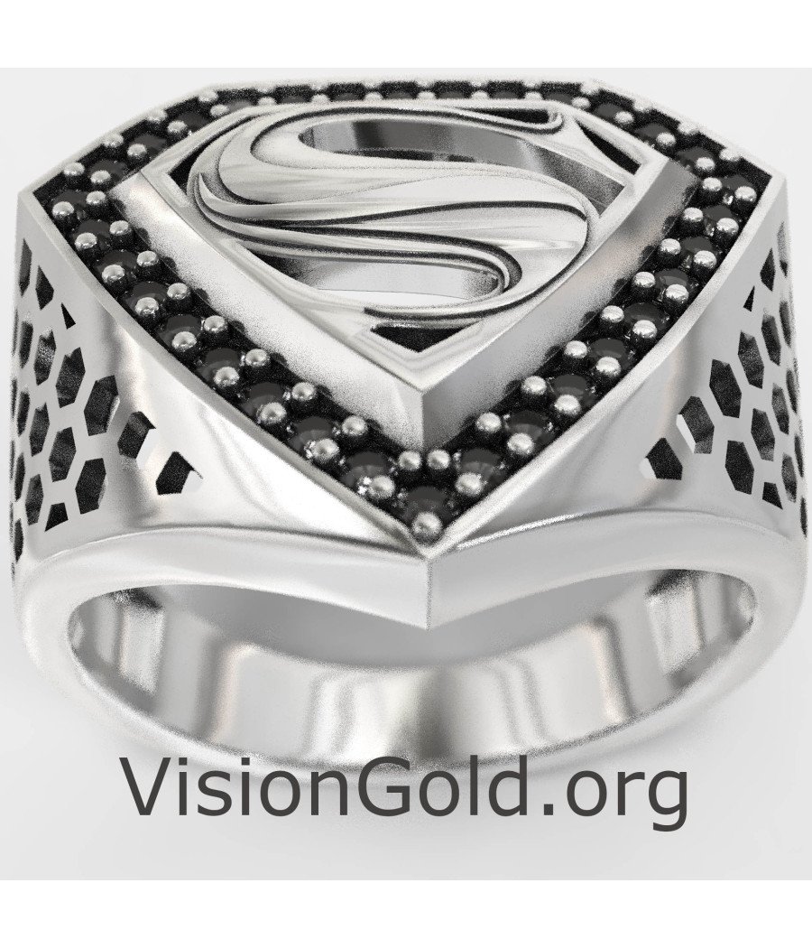 Anillo de sello SuperMan 0884