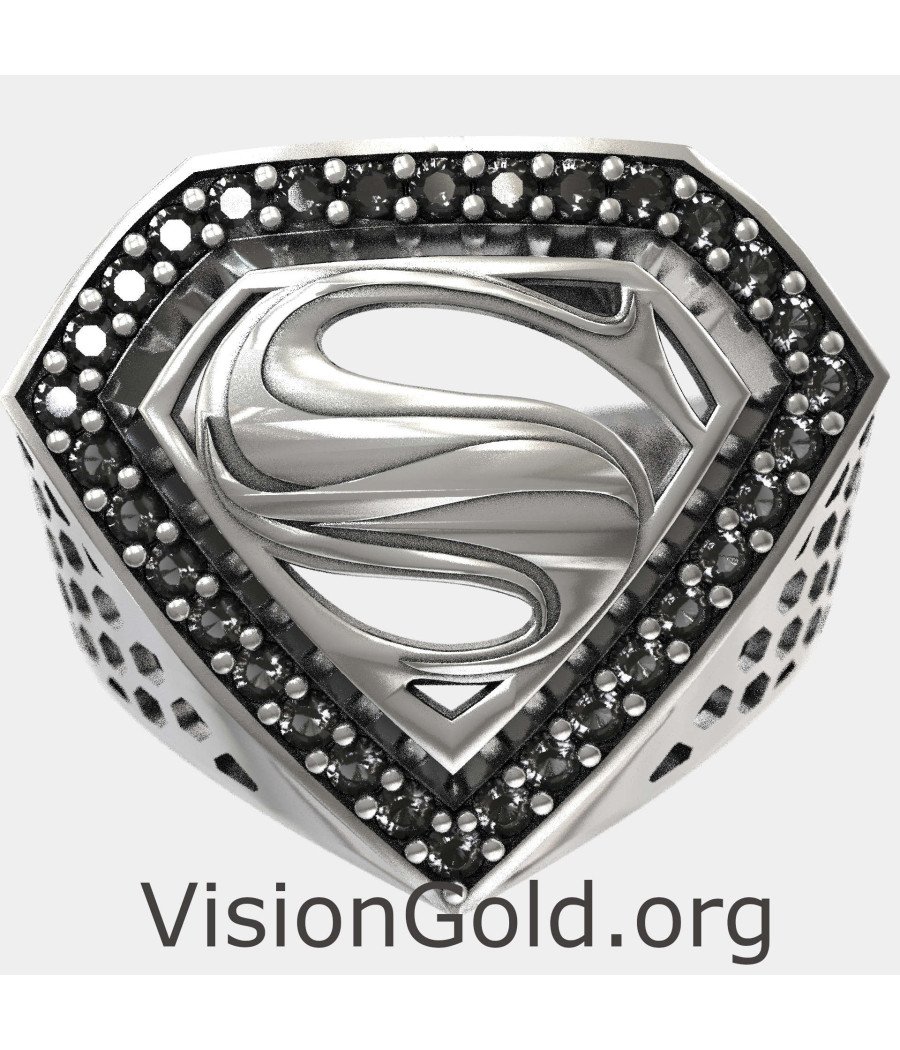 Anillo de sello SuperMan 0884