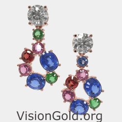 Multicolor Wedding Earrings 0319R