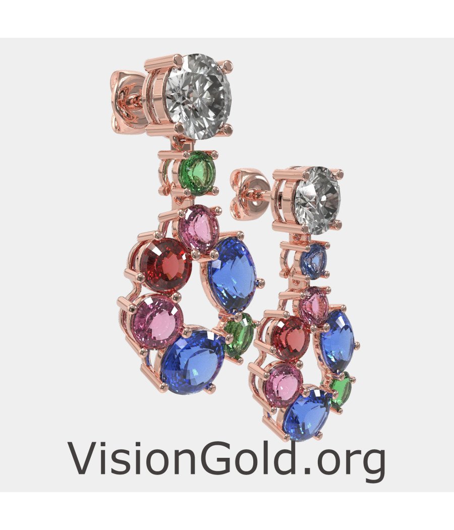 Multicolor Wedding Earrings 0319R