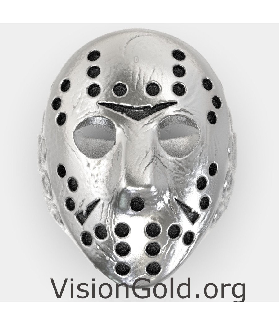 Jason Voorhees Friday The 13Th Silver Ring 0885