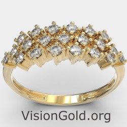 Σειρέ Γυναικείο Δαχτυλίδι Χρυσό 14 Καράτια 1352K