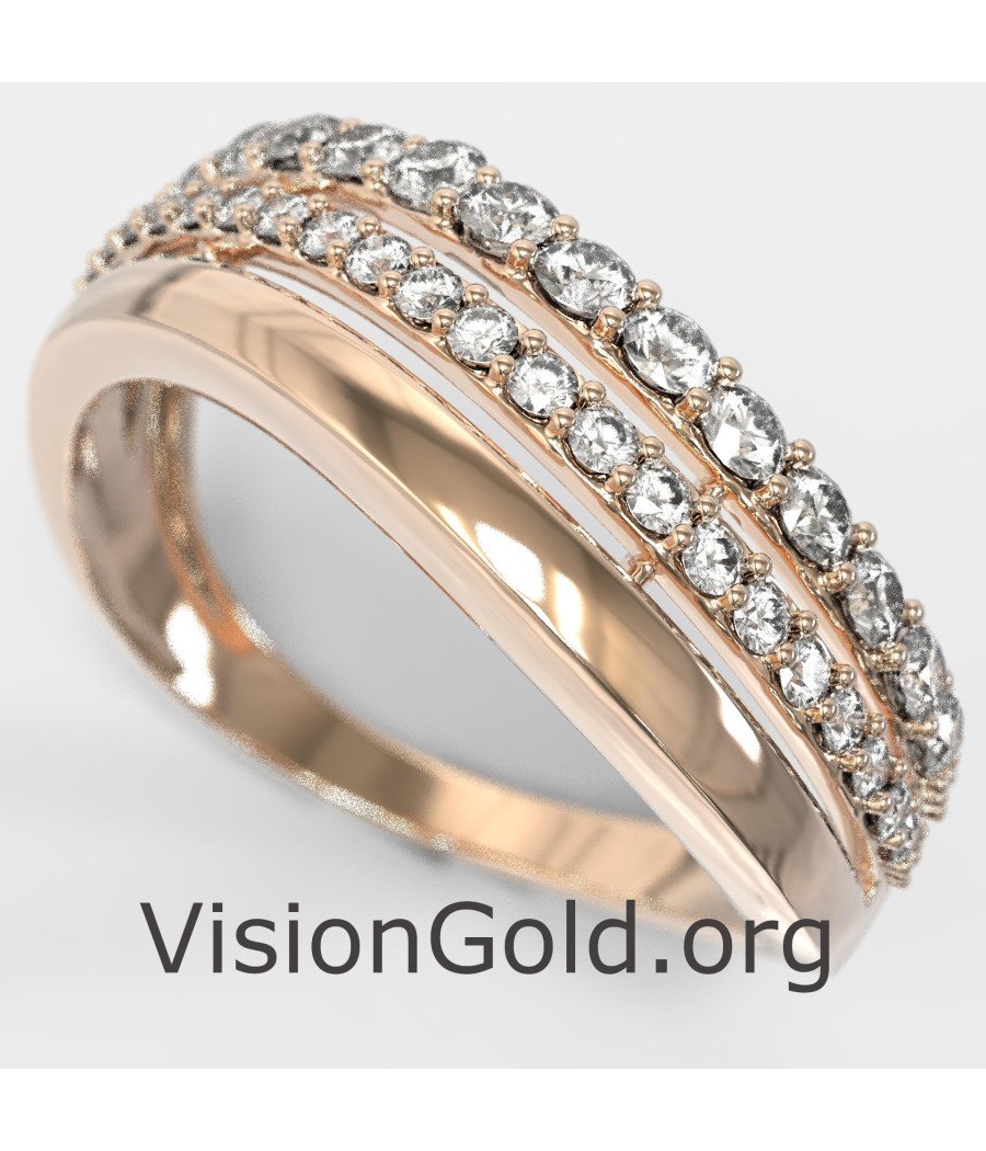Two Row Wedding Ring 1295R