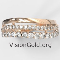 Two Row Wedding Ring 1295R
