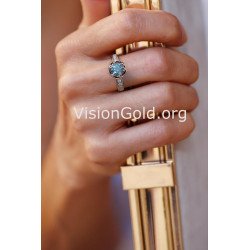 Ροζ Χρυσό Μονόπετρο Για Πρόταση Γάμου Κ14 1366R