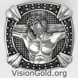 Unique Jesus Christ Signet Ring 0888