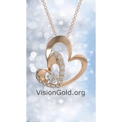 Dainty Heart Pendant - Gift Heart Necklace 0630R