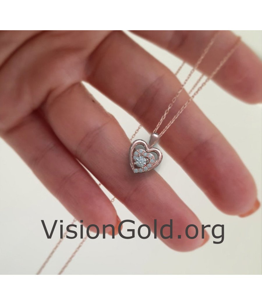 Romantic Heart Necklace Pendant 0560R