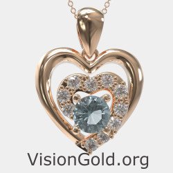 Intertwined Heart Necklace 0560RA