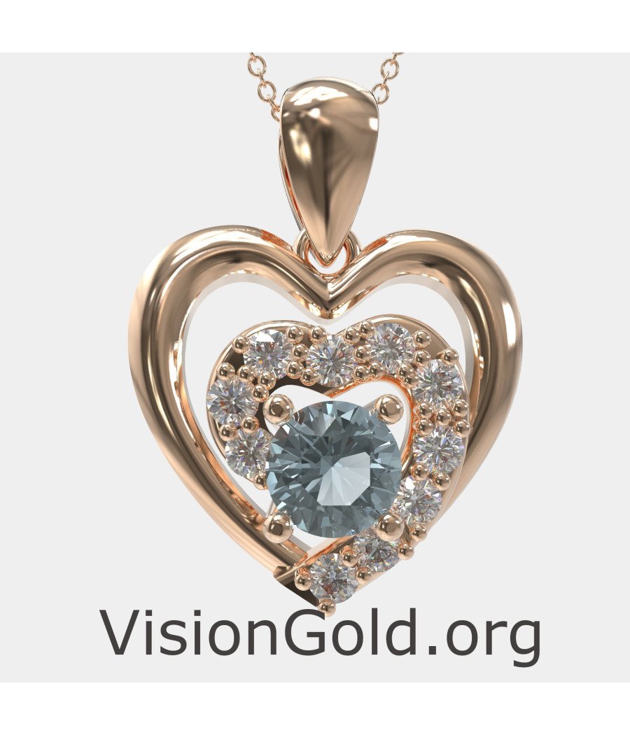 Intertwined Heart Necklace 0560RA