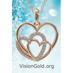 Romantic Necklace Heart Pendant 0592R