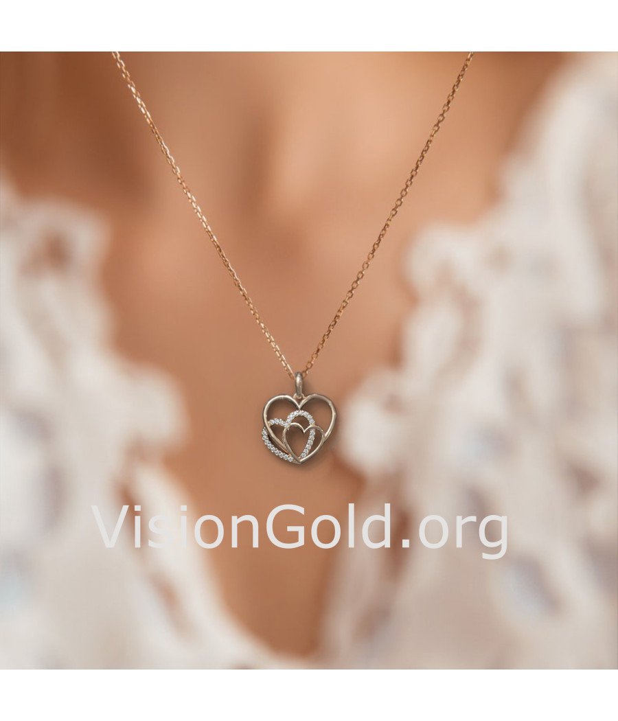 Romantic Necklace Heart Pendant 0592R