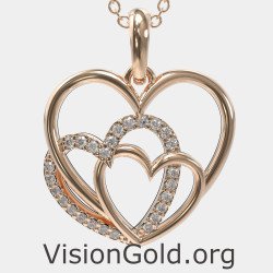 Romantic Necklace Heart Pendant 0592R