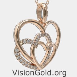 Romantic Necklace Heart Pendant 0592R