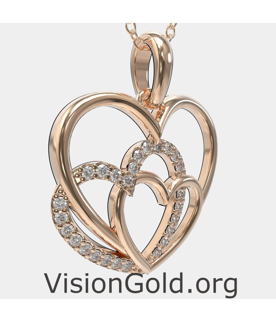 Romantic Necklace Heart Pendant 0592R