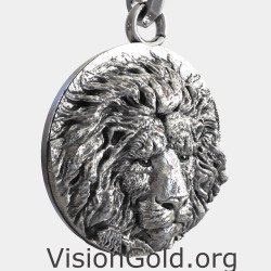 Men's Lion Pendant Necklace 0437