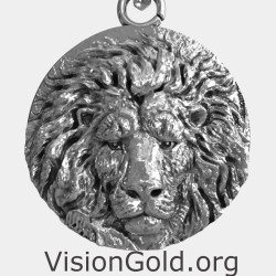 Men's Lion Pendant Necklace 0437