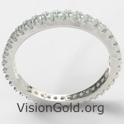 Dainty Slim Eternity Ring 0097L