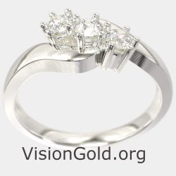 Luxury Trilogy Engagement Ring 0098L