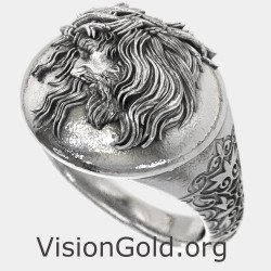 Vintage Herrenring Jesus-Visiongold® Christliche Ringe 0653