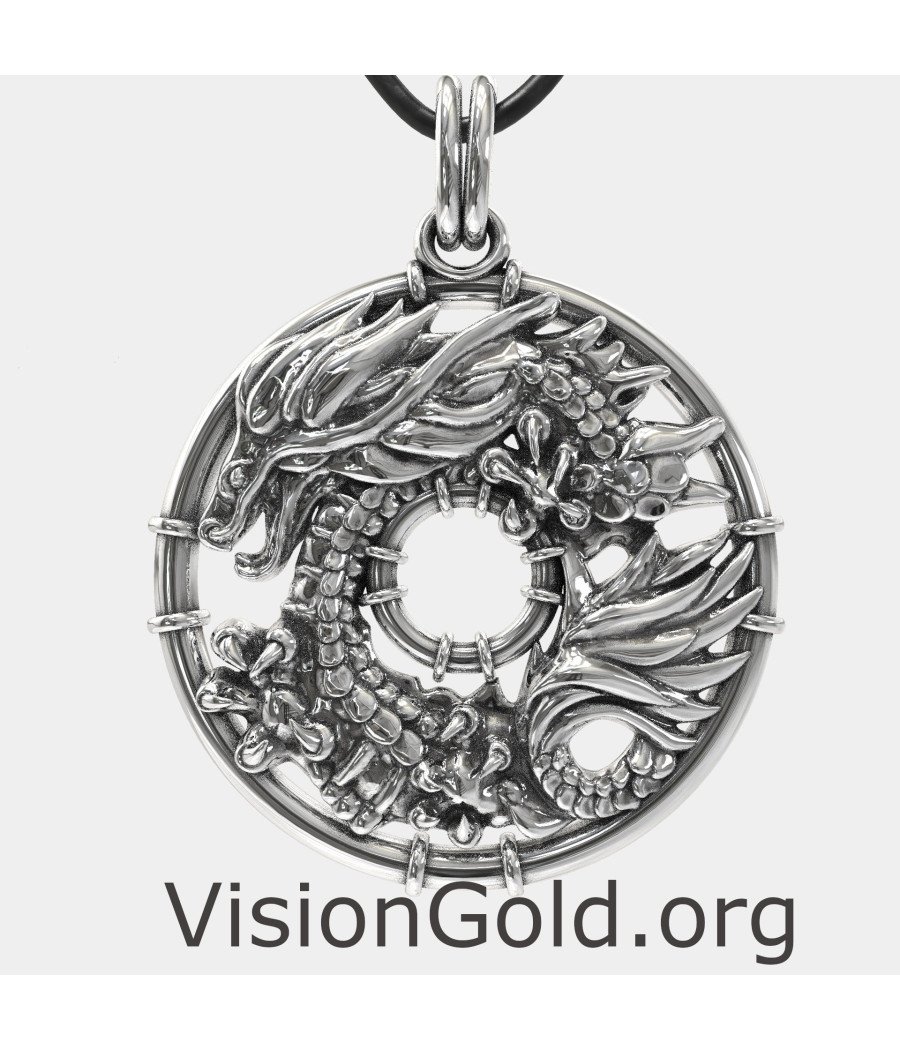 Κολιέ Δράκος - Ανδρικά Κολιέ 0037