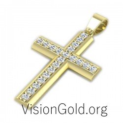 Christian Necklaces & Pendants 0018,white gold cross, white