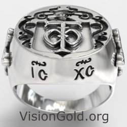 Bague Signet Christian Knights Templar 0195