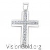 Christian Necklaces & Pendants 0018,white gold cross, white