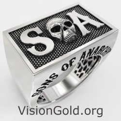 Men Rock Sons Of Anarchy Ring 0230