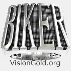 Hombres Biker Anillo 0231