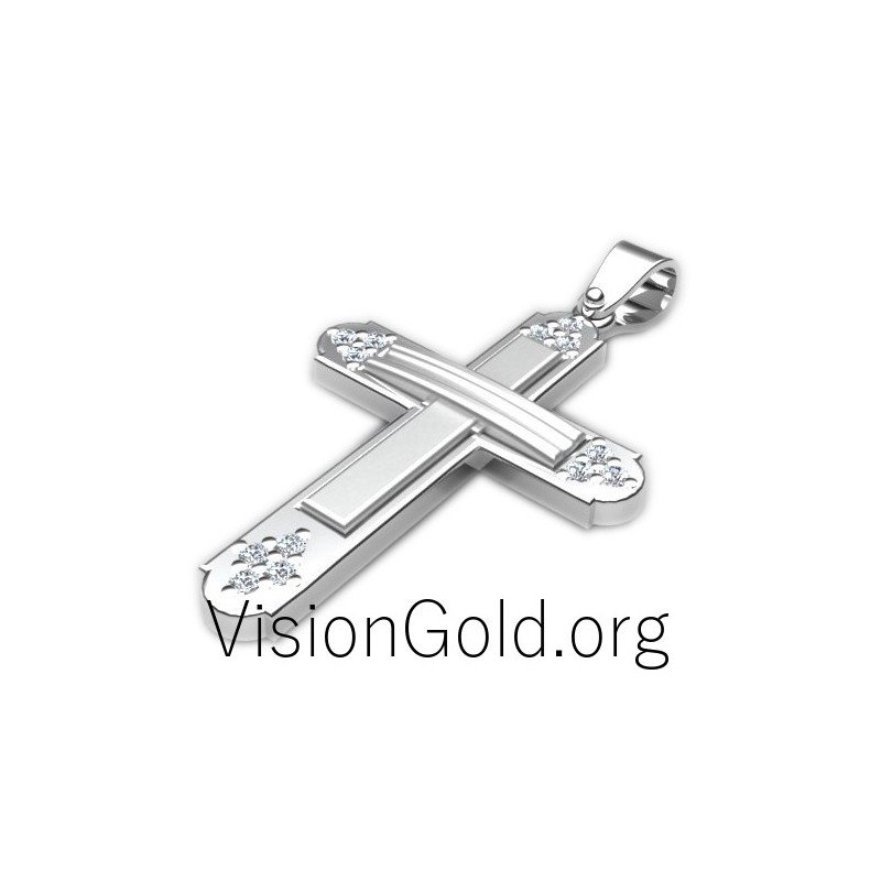 Cross Jewelry 0020,yellow gold diamond cross pendan, gold chain