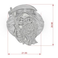 Anello gotico da uomo| Anello da uomo Monastiraki| Anello teschio| Gioielli da uomo 0259