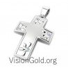 Christian Jewelry 0022,small gold cross necklace, gold and