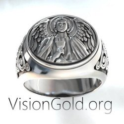 Bague Signet Archange Gabriel 0509