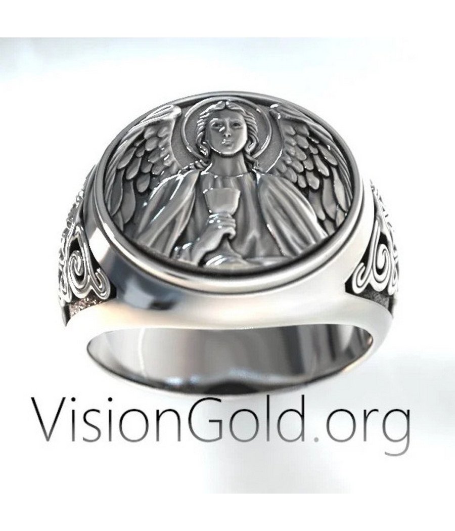 Bague Signet Archange Gabriel 0509